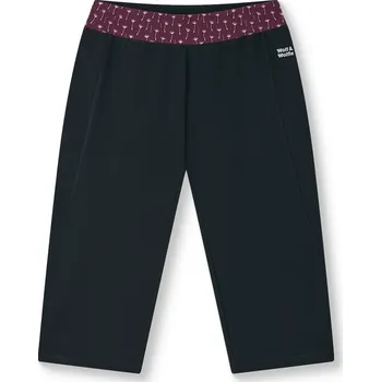 Dámské legíny Dámské bavlněné 3/4 legíny - Wolf & Wolfie H2641A, černá / bordo pas Barva: Černá, Velikost: 3XL