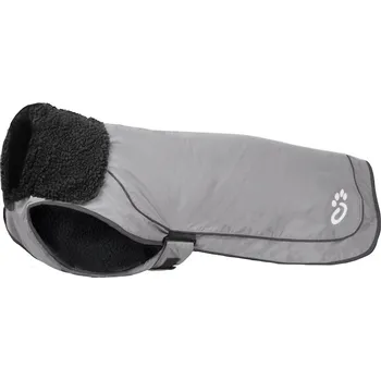 Obleček pro psa Pláštěnka pro psa Mountain Paws Reflective Fleece-Lined Dog Raincoat Velikost: S / Barva: šedá
