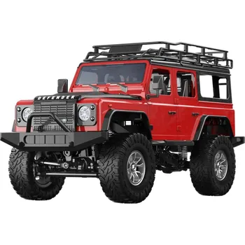 Double E 27418 Land Rover Defender 90 RC Rock Crawler 1:14, červený