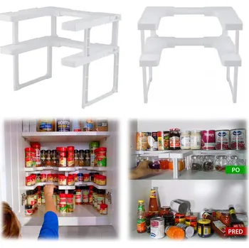 Úložný box Adites Spicy-shelf SC011112 Multifunkční organizér do poličky, bílý