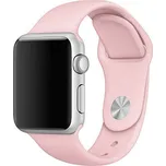 Řemínek DEVIA pro Apple Watch 42mm / 41mm / 40mm / 38mm - silikonový - pískově růžový