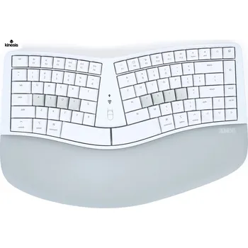 Klávesnice Kinesis mWave for Mac Mechanical Keyboard drátová a Bluetooth klávesnice, Quiet Red (KB150M-LIN)