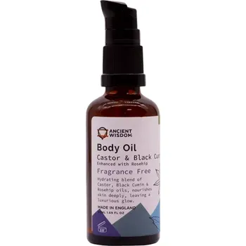 Koupelový olej Awm Tělový ricinový a kmínový Olej se Šípkem Neutrální 50 ml