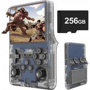 Herní konzole PŘENOSNÁ HERNÍ KONZOLE RETRO R40S S PAMĚTÍ 256GB