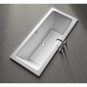 Vana Kolo Modo pravoúhlá vana 180x80 cm, včetně nohou, bílá + Geberit vanová odpadní souprava s ovládáním PushControl, d52, chrom lesk - výprodej vzorku