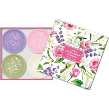 Mýdlo Dárková sada mýdel Esprit Provence - Levandule & Růže & Oliva & Jasmín, 4 ks
