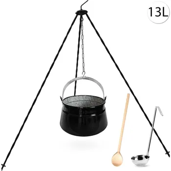 kotlíky Perfect Home Kotlík s trojnožkou, vařečkou, naběračkou, 13L, 4ks, Set-99
