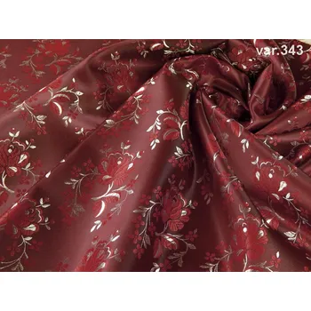 HEDVA ČESKÝ BROKÁT Ondrin 160 krojový brokát KVĚT POMNĚNKY vínová | 343