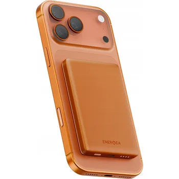 Powerbanka ENERGEA AluPac Mini 5K MagSafe powerbanka 5000 mAh, Orange