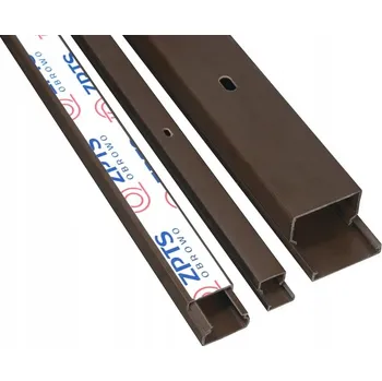 kabelová chránička INSTALAČNÍ LIŠTA KABELOVÁ PVC PROFIL 15x11mm HNĚDÁ 2m