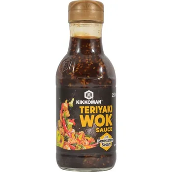 Omáčka Kikkoman Teriyaki Wok omáčka s pečeným sezamem, 250 ml