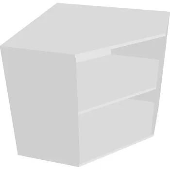 Policová skříň Skříň vnitřní roh DRV 2 - BÍLÁ