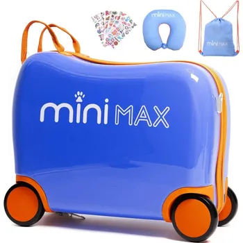 Dětský kufr Aerolite MiniMax Ride-On - Modrá
