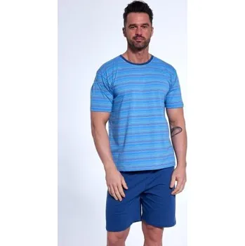 Pánské pyžamo Cornette 338/47 - bavlna Modrá 2XL