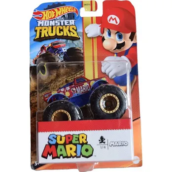 auto na autodráhu Hot Wheels Monster Trucks Super Mario Mario
