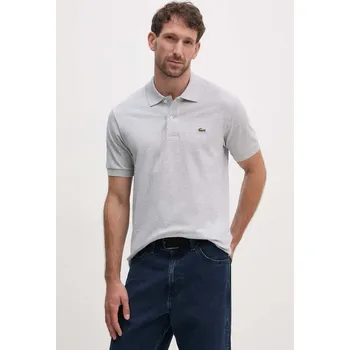 Bavlněné polo tričko Lacoste L1264 šedá 09X, vel. XS