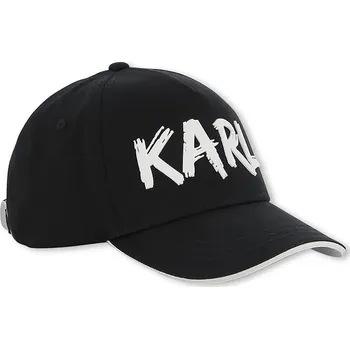 Kšiltovka Dětská bavlněná kšiltovka Karl Lagerfeld Z31222.50.56 černá 99X, vel. 54