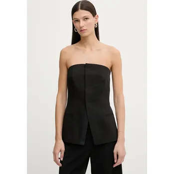 Dámská halenka Halenka z vlněné směsi G-Star Strapless D27755.E068 černá 99X, vel. XS