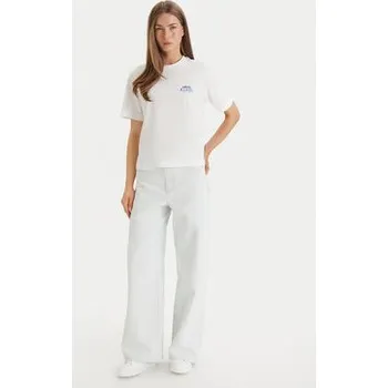 Pánské tričko Calvin Klein Jeans T-Shirt LV047F801G Bílá Boxy Fit XS