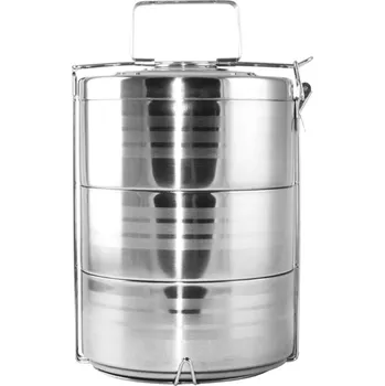 Jídlonosič Perfect Home 15702 3-dílný jídlonosič nerezový 3x1450ml, stříbrný