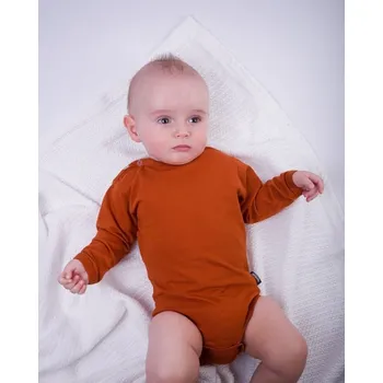 Kojenecký body Jožánek Chlapecké body dlouhý rukáv Barva: skořicová, Velikost: 98