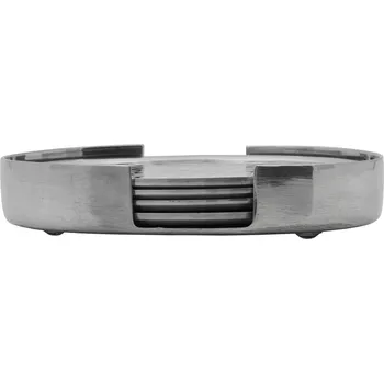 Sklenice House Doctor, Podtácky Coaster stříbrné, 5 ks - Formadore