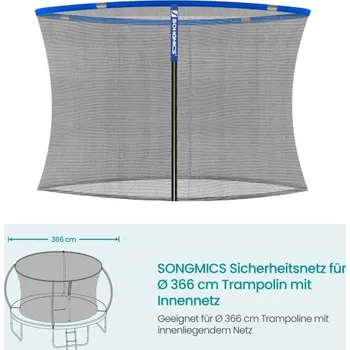 Příslušenství pro fitness Ochranná síť na trampolínu 366 cm STN122Q01