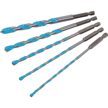 Vrták Sada vrtáků vidiových univerzálních 5dílů, šestihranná stopka – 5-12 mm