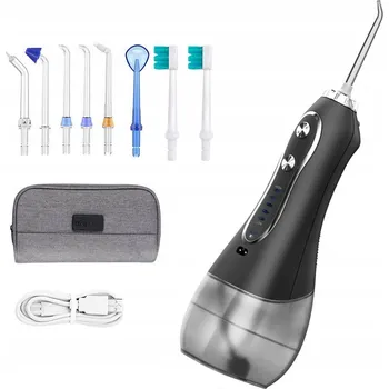 Bezpečnostní kamera Bezdrátový zubní irigátor 300 ml s pouzdro a 8 tryskami