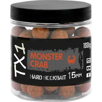 Boilies Shimano Tvrzené Boilies TX1 Hard Hookbait Monster Crab 150 g - 15 mm