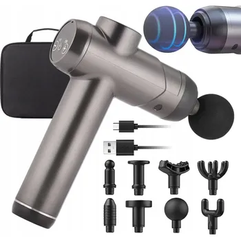 Masážní přístroj MASÁŽNÍ PISTOLE SILNÁ MASÁŽNÍ PŘÍSTROJ NA ZÁDA, TĚLO, KRK, CHODIDLA MASSAGE GUN