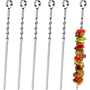 Grilovací nářadí Perfect Home Grilovací jehly chromované 0608, 47cm, 6ks