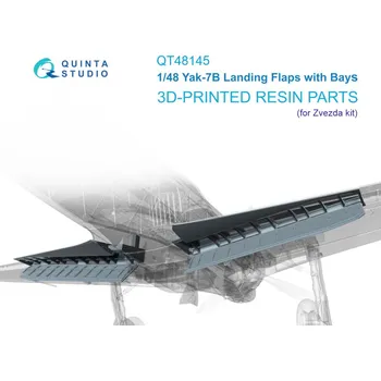 Plastikový model 1/48 Yak-7B Landing Flaps w/ Bays (ZVE)