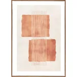 Nástěnná dekorace v rámu House Nordic Mina 50 x 70 cm 4991016 oranžová 24X