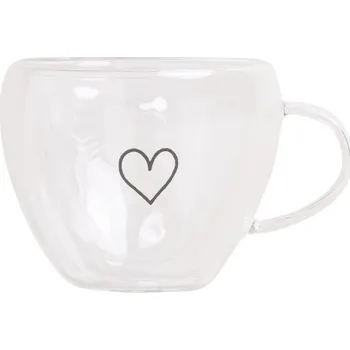 Eulenschnitt Skleněný hrneček na espresso Heart 50 ml