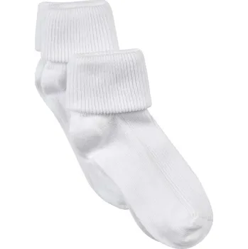 MINYMO Kojenecké žebrované ponožky 2 ks White Velikost (od výrobce): 15/18
