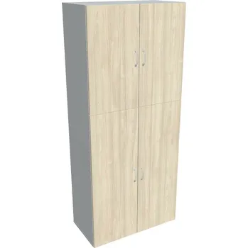 Policová skříň Skříň policová dveřová D 5 80 06 - AKÁT , ŠEDÁ