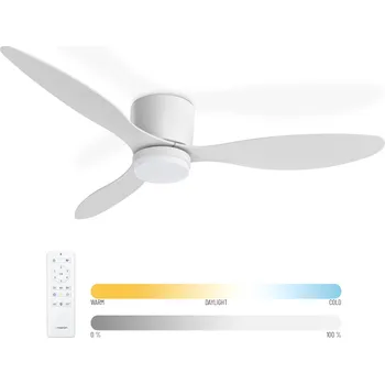 Stropní ventilátor Noaton 11132WW Fornax, bílá, stropní ventilátor se světlem (Zánovní)