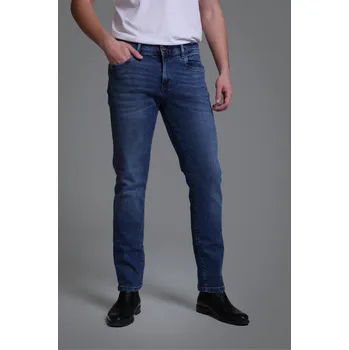 Pánské kalhoty Pánské džínové kalhoty Barva: Modrá, Velikost: 36/32, Střih: SLIM FIT