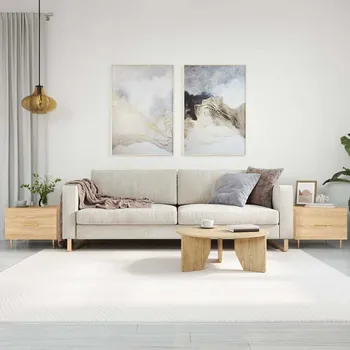 Konferenční stolek vidaXL Konferenční stolky 2 ks 50 x 50 x 40 cm kompozitní dřevo [829379] Barva: dub sonoma