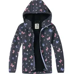 Dívčí softshellová bunda zateplená fleecem - Wolf & Wolfie B2663, tmavě šedá Barva: Šedá, Velikost: 110