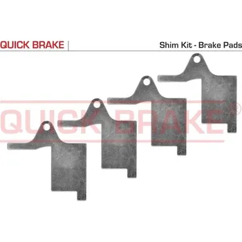 Brzdový systém Protihluková fólie, brzdové obložení (posunovací deska) Quick Brake 2896K
