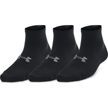 Dámské ponožky Ponožky Under Armour Essential 3pk Qtr Yth velikost XS černá