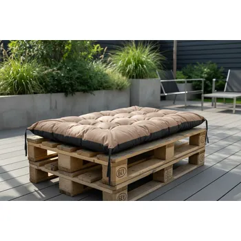 Podsedák Prošívané sezení na paletu RICCO color 21 béžová 120x80 cm polstr na paletu - sedák Mybesthome