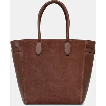 Semišová kabelka Guess ANITHA HWANSS.P6204 hnědá 88X, vel. ONE SIZE