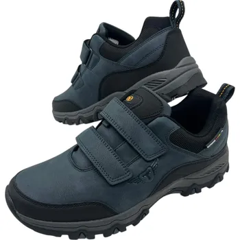 Pánské tenisky Toplay Pánské modré tenisky na suchý zip Barva: Modrá, Velikost: 46