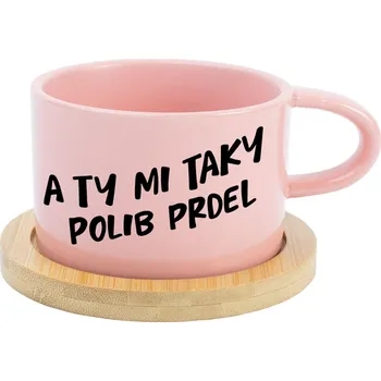 A TY MI TAKY POLIB PRDEL - růžová hrníček makronka 200 ml