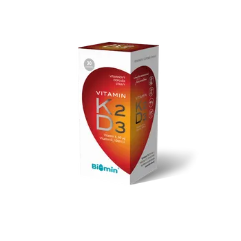 Biomin Vitamin K2 + D3 1000 IU, 30 cps.