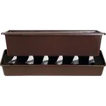 Truhlík samozavlažovací LEBIŠ 50 hnědá