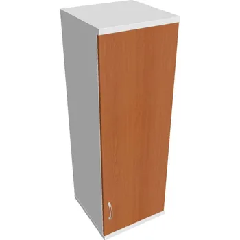 Policová skříň Skříň dveřová S 3 40 01 P H (horní-pravá) - TŘEŠEŇ , BÍLÁ